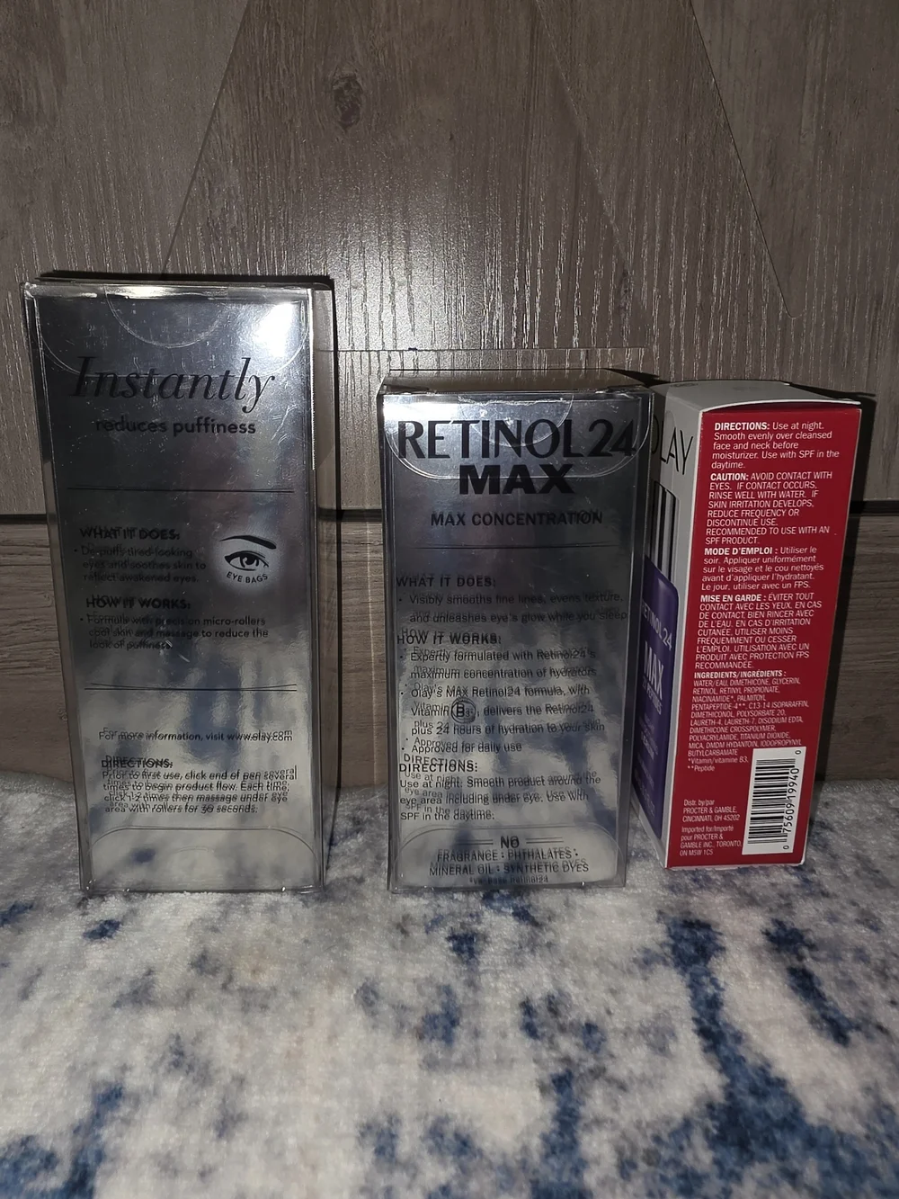 Olay Eyes Retinol 24 Eye Cream & Serum Bundle in Purple and Red